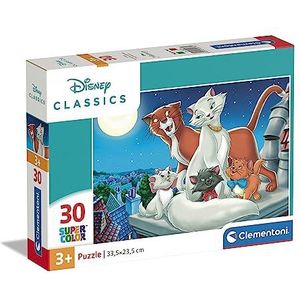 Clementoni - 20278 - Supercolor Puzzel - Disney Classics - 30 Stukjes, Kinderpuzzels, 3-5 Jaar, Gemaakt in Italië