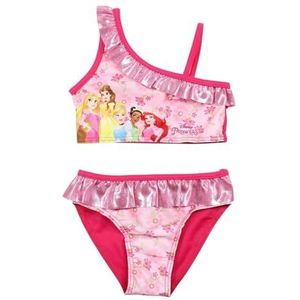 Prinsessenbadpak, Disney-ontwerp voor meisjes, perfect voor zomer- en wateractiviteiten, Fuchsia, 8 Jaren