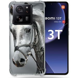 Cokitec Versterkte hoes voor Xiaomi Redmi 12 5G dierenpaard wit