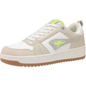 KangaROOS - Sneakers - Beige/Wit - Imitatieleer - Flexibele Zool