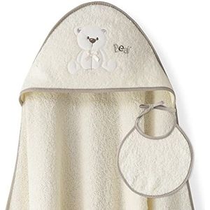 Baby badhanddoek met capuchon met bablagin - beer Lazo beige