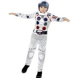 Deluxe Spaceman Costume, White, with Jumpsuit & Headpiece, Digital Print, (M)
