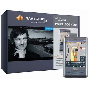 Fujitsu Siemens Pocket Loox N520 Handheld PDA + Navigon Mobile Navigator 5 basis