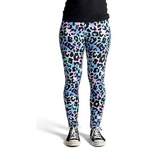 cosey - Bedrukte Legging - Multicolor - Luipaardmotief - Ademend, Elastische Tailleband