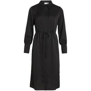 Veelzijdige L/S Shirt Dress - NOOS, zwart, 40