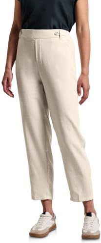 Street One - Chino - Beige - Dames - Slim Fit - Knoopdetail