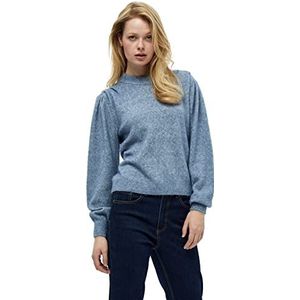 Peppercorn Dames Haze o-Neck Pullover 2, Kobaltblauw Melange, XS