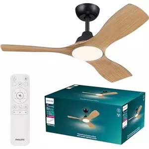 Moderne Plafondventilator Hout, Klaaske, 30W, Warm Tot Koud Wit Verstelbare Led Met Afstandsbediening Q35083