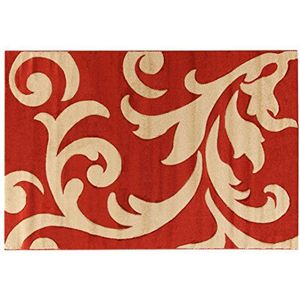 ABC Tappeti Palazzo vloerkleed 120 x 170 cm Dark red/beige