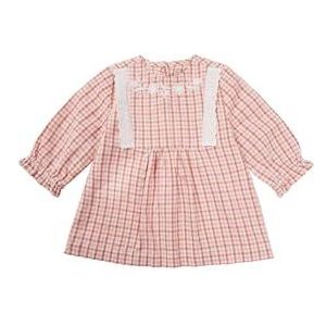 Noppies Baby Girls Dress Nash Speeljurk met lange mouwen voor meisjes, Rose Dawn - N026, 80 cm