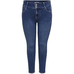 ONLY CARMAKOMA CARANNA HW Skinny ANK DNM ANA, blauw (medium blue denim), 54W x 32L