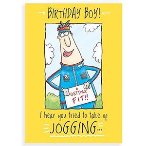 Humor Grappige Verjaardagskaart Take up jogging - 17 x 5 inch - Regal Publishing