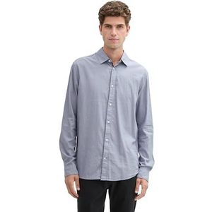 TOM TAILOR heren overhemd, 36692 - grijze structuur, XXL
