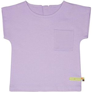 loud + proud Musseline Jersey voor meisjes, van biologisch katoen, GOTS-gecertificeerde blouse, lila (lilac), 74-80