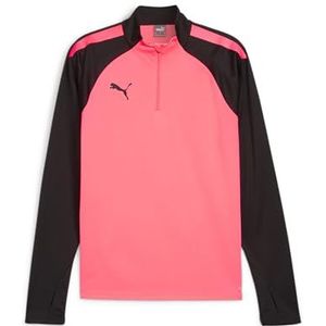 PUMA teamLIGA 1/4 Zip Top Heren Sporttop - Sunset Glow-Puma Black