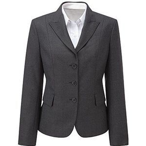 Alexandra verzekerde STC-NF600CH-20T damesjas, effen 55% polyester/45% wol, hoog, maat 20, houtskool