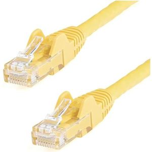 StarTech.com Cat6 Ethernet-kabel - 100ft - Geel - Patchkabel - Snagless Cat6-kabel - Lange netwerkkabel - Ethernet-kabel - Cat 6-kabel - 100ft (N6PATCH100YL)