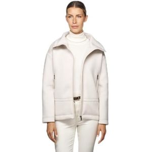 Geox Woman W Sweater Fleece Blanc DE Blanc XS_EU, Blanc De Blanc, XS