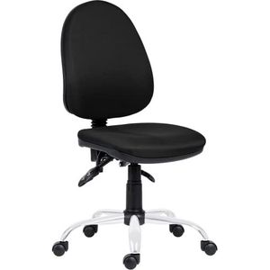 ACMELIFE Bureaustoel, bureaustoel met lage rugleuning en zwenkwielen, comfortabele computerstoel bijgewerkt zwart