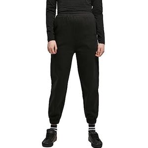 Urban Classics Sportbroek voor dames van puur biologisch katoen, wijd gesneden, organisch hoge taille, ballon, sweatpants, broek voor vrouwen, verkrijgbaar in 3 kleuren, maten XS - 5XL, zwart, XL