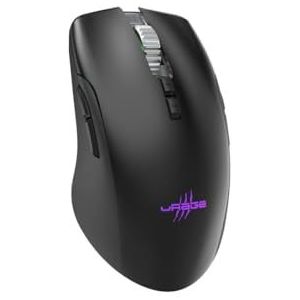 uRage Reaper 610 draadloze gamingmuis (9 programmeerbare toetsen, optische sensor 16.000 dpi, RGB, clics gaming TTC-Golden, 48 uur batterijduur, USB-C) zwart