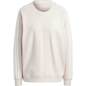 adidas Dames Essentials 3-Stripes Sweatshirt, Wonder Quartz/White, L