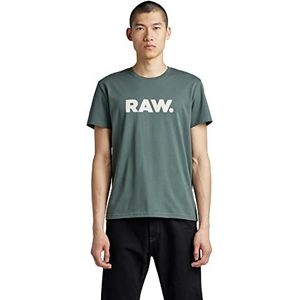 G-STAR RAW Heren Holorn T-shirt, Groen (Grey Moss 336-4752), XS
