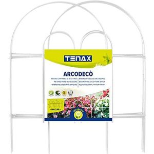 TENAX Arcodeco wit, ronde boogrand van kunststof gecoat staal, 42 x 46 cm, 6 stuks