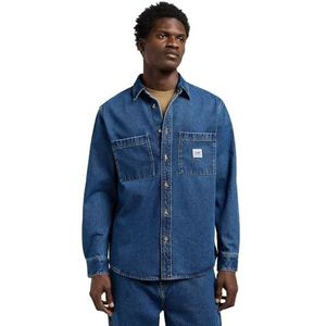 Lee Workwear - Overhemd 2.0 - Middenblauw - Lange Mouwen