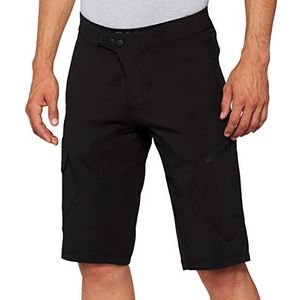 100% MTB WEAR Ridecamp shorts met voering, zwart - 30