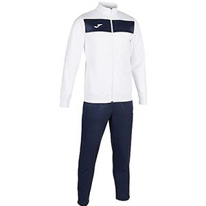 Joma Academy II trainingspak voor heren, uniseks, kinderen, wit-marineblauw, maat 4XS