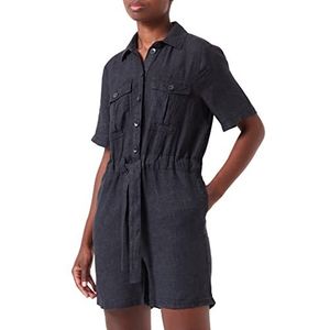 s.Oliver Dames Jumpsuit kort, Navy, 34