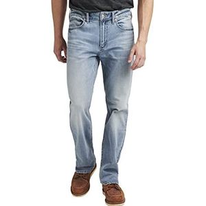 Silver Jeans Craig Easy Fit bootcut jeans voor heren, Med Wash Sdk274, 32W x 34L