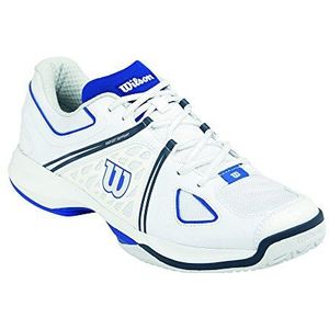 Wilson NVISION Tennisschoenen voor heren, meerkleurig wit/blauw iriskoal, 40.50 EU