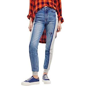 Desigual Dames Denim Lamar Casual Broek, blauw, L