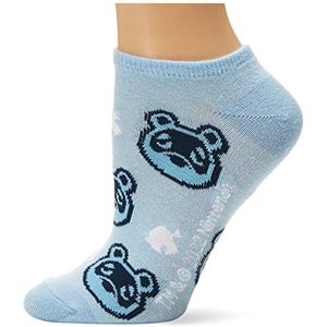 Nintendo Dames Animal Crossing 5 Pack No Show Socks Animal Crossing 5 Pack No Show Socks, Blauw Grijs Multi, Fits Sock Size 9-11; Fits Shoe Size 4-10.5