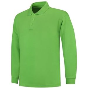 Tricorp 301004 casual polokraag sweatshirt, 60% gekamd katoen/40% polyester, 280 g/m², limoen, maat 5XL