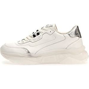 Guess Massa Carryover Herensneakers, Wit Zilver, 43 EU