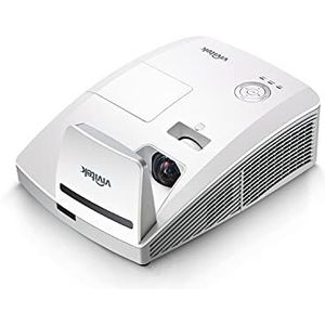 Vivitek DW770UST Ultra korte afstand beamer, projector, 3.500 lumen, WXGA-resolutie, projectiebeeld met 2,15 m diagonaal vanaf een afstand van 44 cm, wit