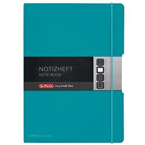 Herlitz 50015986 notitieboek flex, PP, 2 x 40 vellen, A4 Caribbean turquoise