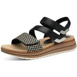 MARCO TOZZI Sandalen - Zwart - Textiel/Synthetisch