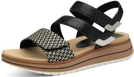 MARCO TOZZI Sandalen - Zwart - Textiel/Synthetisch