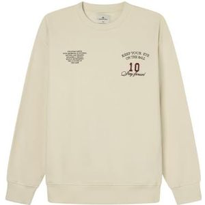 Springfield Keep Your Eye, baseball-sweatshirt met ronde hals, L/S, wit, S