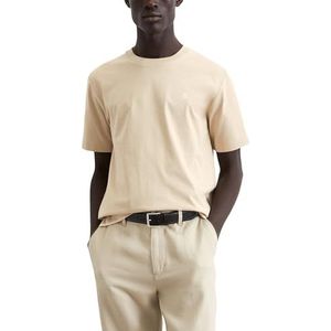 Marc O'Polo Heren T-shirt van biologisch katoen regular fit, Pure kasjmier, XS