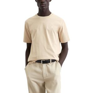 Marc O'Polo Heren T-shirt van biologisch katoen regular fit, Pure kasjmier, XS