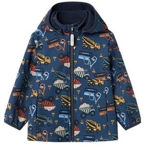 NAME IT Jas voor jongens, Donker Denim/Aop:graafmachine, 86