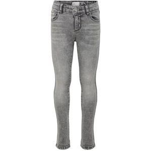 ONLY Konrachel Skinny Fit Jeans voor meisjes, hoge taille, Grey denim, 122 cm