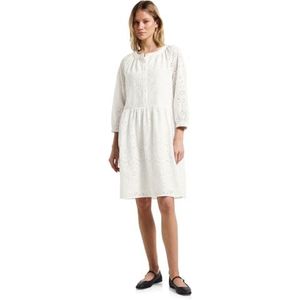 Blousejurk - Effen - Katoen - Gevoerde Zoom/Rand - Knoopsluiting