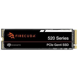 Seagate FireCuda 520, 1 TB, Interne SSD, M.2 PCIe Gen4 ×4 NVMe 1.4, met snelheden tot 5000/4850 MB/s, 3 jaar Rescue Services (ZP1000GV3A012)