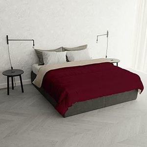 Italian Bed Linen Winter Dekbedovertrek ""Oslo"" Dubbelgezicht, Falun/Cream, 250x200cm